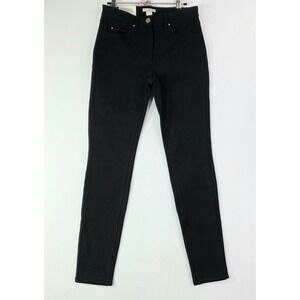 HM Womens Super Stretch Skinny Regular Waist Pants Black US 4 NEW